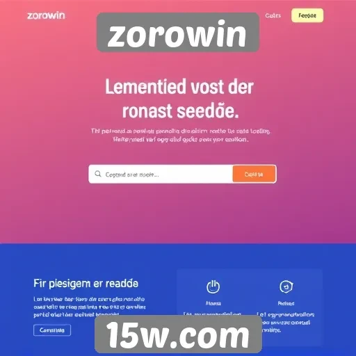 Tendências de design no site Zorowin